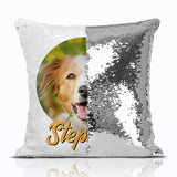 Pet Portrait Reversible Sequin Pillow & Insert