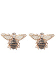 Honey Bee Stud Earrings Rosegold
