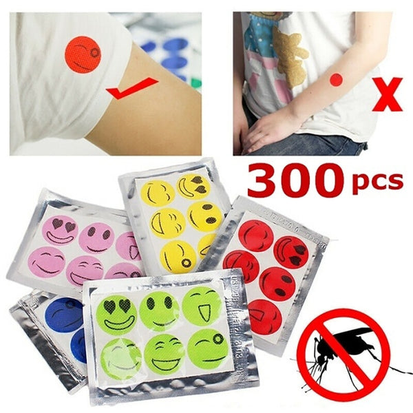 60/120/300pcs Mosquito Repellent Patches Stickers 100% Natural Non Toxic Pure Essential Oil