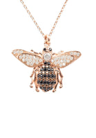 Honey Bee Pendant Necklace Rosegold