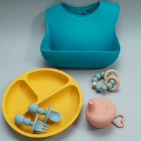 Silicone Bibs Set Ease Feeding And Clean