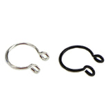 2pcs U Shaped Fake Nose Ring Hoop Septum Rings Stainless Steel