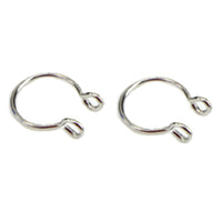 2pcs U Shaped Fake Nose Ring Hoop Septum Rings Stainless Steel