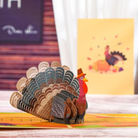 Pop Up Turkey Card 3D