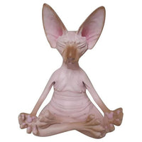Sphynx Cat Meditation Yoga Statue