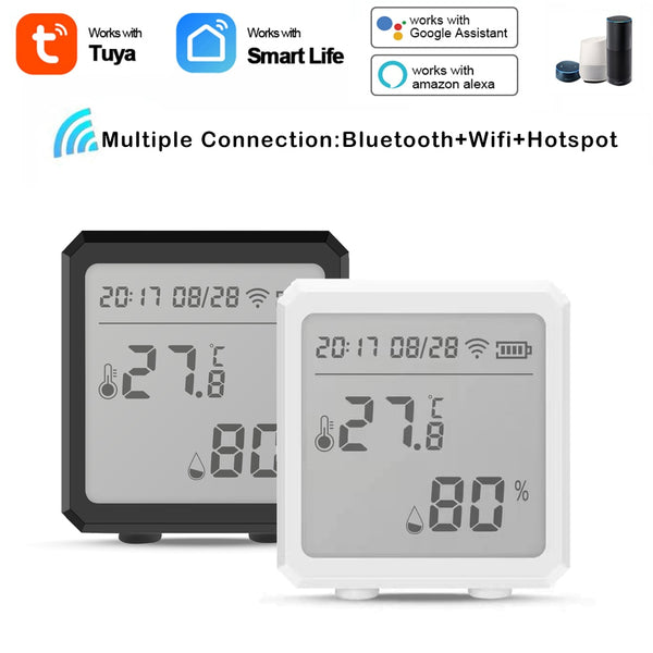 Smart WIFI Temperature And Humidity Sensor (Support Alexa Google Assistant)