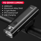 ROCKBROS 1000LM Bike Light Front Lamp USB Rechargeable LED 4800mAh Waterproof