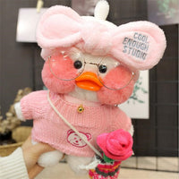 Kawaii LaLafanfan Duck Plush Toy Stuffed Soft Birthday Gift for Kids Children